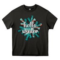 Asphalt hello winter Heavy Core Tee - AdoDesignShop