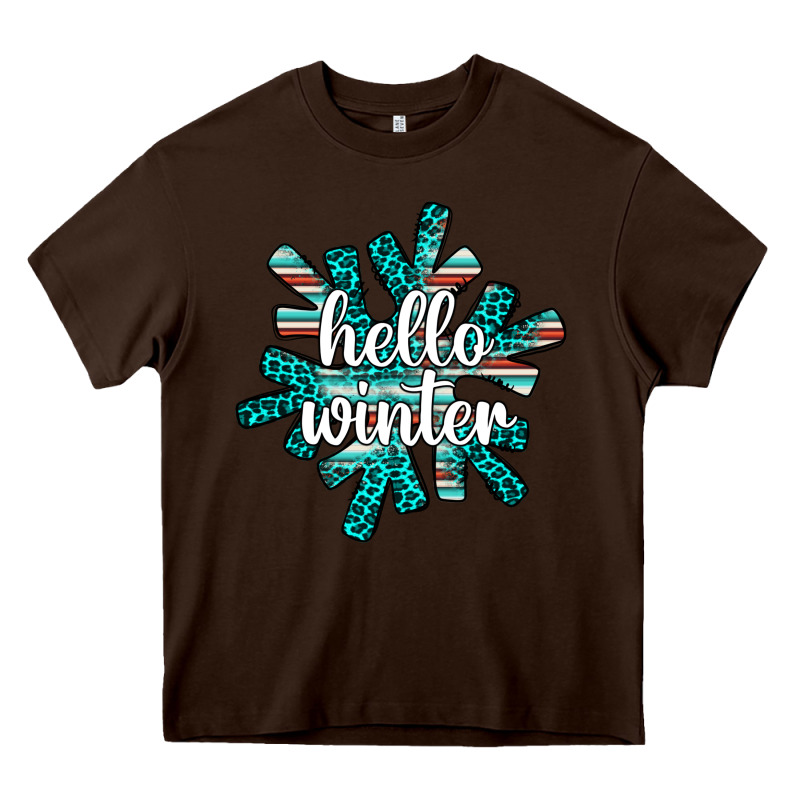 Hello Winter Heavy Core Tee by AdoDesignShop | Teevron