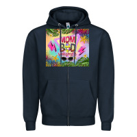 Navy mom bod summer Zipper Hoodie - TumblerDesignByShophia