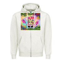 Oatmeal Heather mom bod summer Zipper Hoodie - TumblerDesignByShophia
