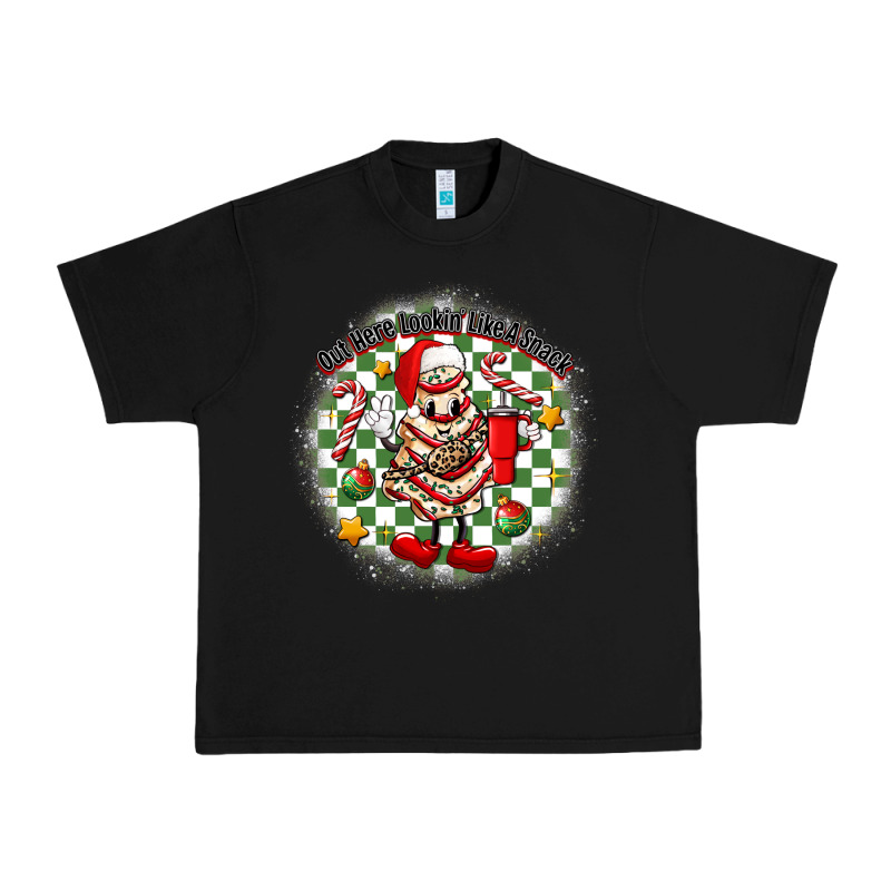 Boojee Christmas Cake With Belt Bag Urban Heavy Tee by MaliasSmallBusiness | Teevron