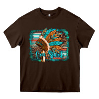 Chocolate Brown free spirit native american indian headdress Heavy Core Tee - Artiststas