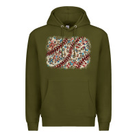 Army Green Baseball leopard glitter background Premium Hoodie - HowdyJamesFarm