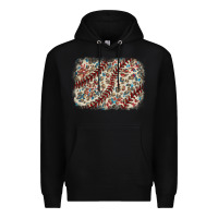 Black Baseball leopard glitter background Premium Hoodie - HowdyJamesFarm
