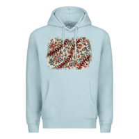 Blue Mist Baseball leopard glitter background Premium Hoodie - HowdyJamesFarm