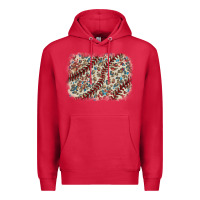 Cardinal Baseball leopard glitter background Premium Hoodie - HowdyJamesFarm