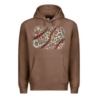 Chestnut Baseball leopard glitter background Premium Hoodie - HowdyJamesFarm