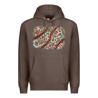Coffee Baseball leopard glitter background Premium Hoodie - HowdyJamesFarm