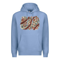Colony Blue Baseball leopard glitter background Premium Hoodie - HowdyJamesFarm