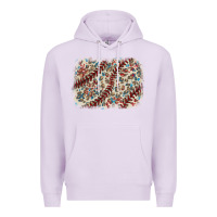Lilac Baseball leopard glitter background Premium Hoodie - HowdyJamesFarm