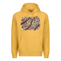 Mustard Baseball leopard glitter background Premium Hoodie - HowdyJamesFarm