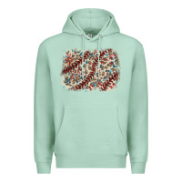 Seafoam Baseball leopard glitter background Premium Hoodie - HowdyJamesFarm