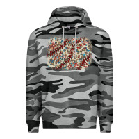 Slate Camo Baseball leopard glitter background Premium Hoodie - HowdyJamesFarm