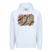 White Baseball leopard glitter background Premium Hoodie - HowdyJamesFarm