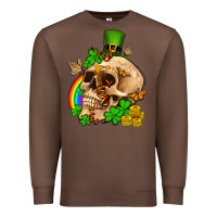 Chestnut St. Patrick's boho skull Premium Sweatshirt - OliviaCreatesArt