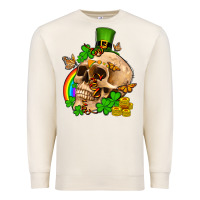Sandshell St. Patrick's boho skull Premium Sweatshirt - OliviaCreatesArt
