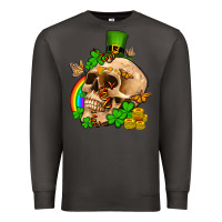 Smoke St. Patrick's boho skull Premium Sweatshirt - OliviaCreatesArt