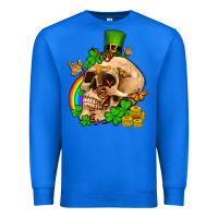 True Royal St. Patrick's boho skull Premium Sweatshirt - OliviaCreatesArt