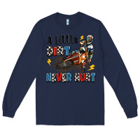 Navy a little dirt never hurt Long Sleeve Tee - Artiststas