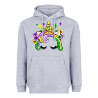 Unicorn Mardi Gras Olivia Heavyweight Hoodie | Teevron