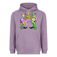 Lavender unicorn mardi gras olivia Heavyweight Hoodie - OliviaCreatesArt