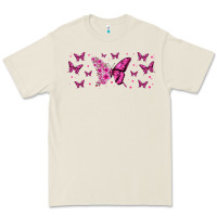 Bone floral breast cancer butterfly Premium Tee - Jasminsmagicworld