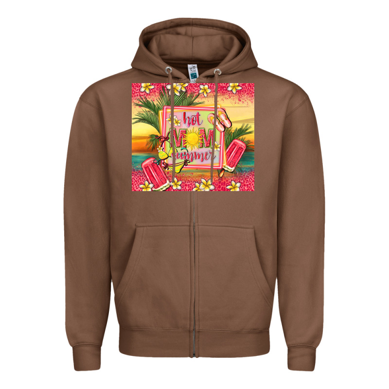 Hot Mom Summer Zipper Hoodie by TumblerDesignByShophia | Teevron