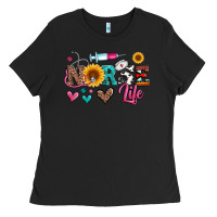 Black western nurse life Ladies Tee - Artiststas