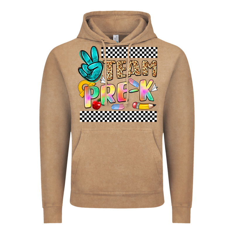 Team Pre K Vintage Hoodie by NancyCooperArtShop | Teevron
