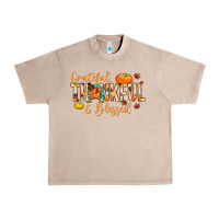French Oak grateful thankful and blessed Urban Heavy Tee - MaliasSmallBusiness