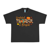 Pigment Black grateful thankful and blessed Urban Heavy Tee - MaliasSmallBusiness