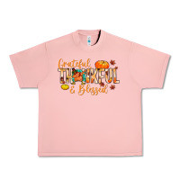 Salmon grateful thankful and blessed Urban Heavy Tee - MaliasSmallBusiness