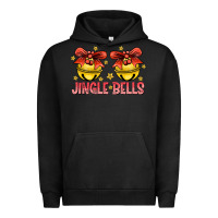 Pigment Black Jingle Bells Urban Hoodie - CowhideDigitalArt