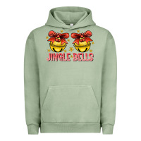 Pigment Oil Green Jingle Bells Urban Hoodie - CowhideDigitalArt