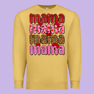 Valentines Day Mama Olivia Premium Sweatshirt Designed By Oliviacreatesart