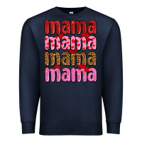 Navy valentines day mama olivia Premium Sweatshirt - OliviaCreatesArt