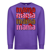 Purple valentines day mama olivia Premium Sweatshirt - OliviaCreatesArt