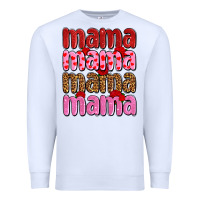 White valentines day mama olivia Premium Sweatshirt - OliviaCreatesArt
