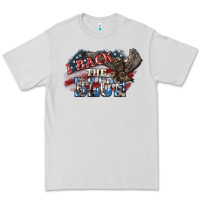 Dove Grey i back the blue eagle Premium Tee - NancyCooperArtShop