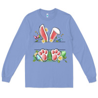 Colony Blue easter bunny name frame Long Sleeve Tee - Artiststas