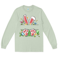 Matcha easter bunny name frame Long Sleeve Tee - Artiststas