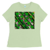 Matcha st patricks western brush strokes Ladies Tee - Artiststas