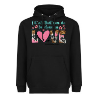 Black let all that you do be done in love Heavyweight Hoodie - OliviaCreatesArt