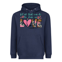 Navy let all that you do be done in love Heavyweight Hoodie - OliviaCreatesArt