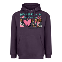Plum let all that you do be done in love Heavyweight Hoodie - OliviaCreatesArt