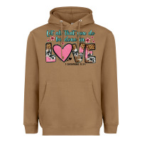 Toasted Coconut let all that you do be done in love Heavyweight Hoodie - OliviaCreatesArt