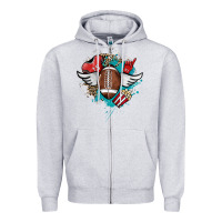 Heather Grey Football ball leopard glitter Zipper Hoodie - HowdyJamesFarm