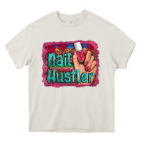 Cream nail hustler serape leopard background Heavy Core Tee - Artiststas