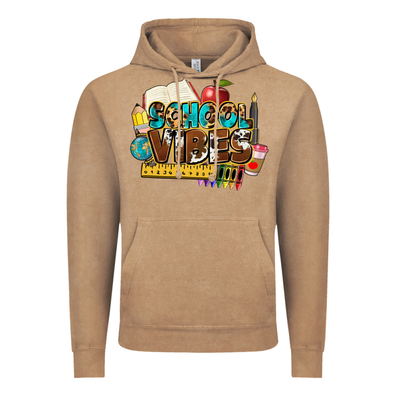School Vibes Vintage Hoodie by NancyCooperArtShop | Teevron