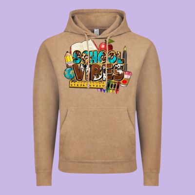School Vibes Vintage Hoodie Designed By Nancycooperartshop